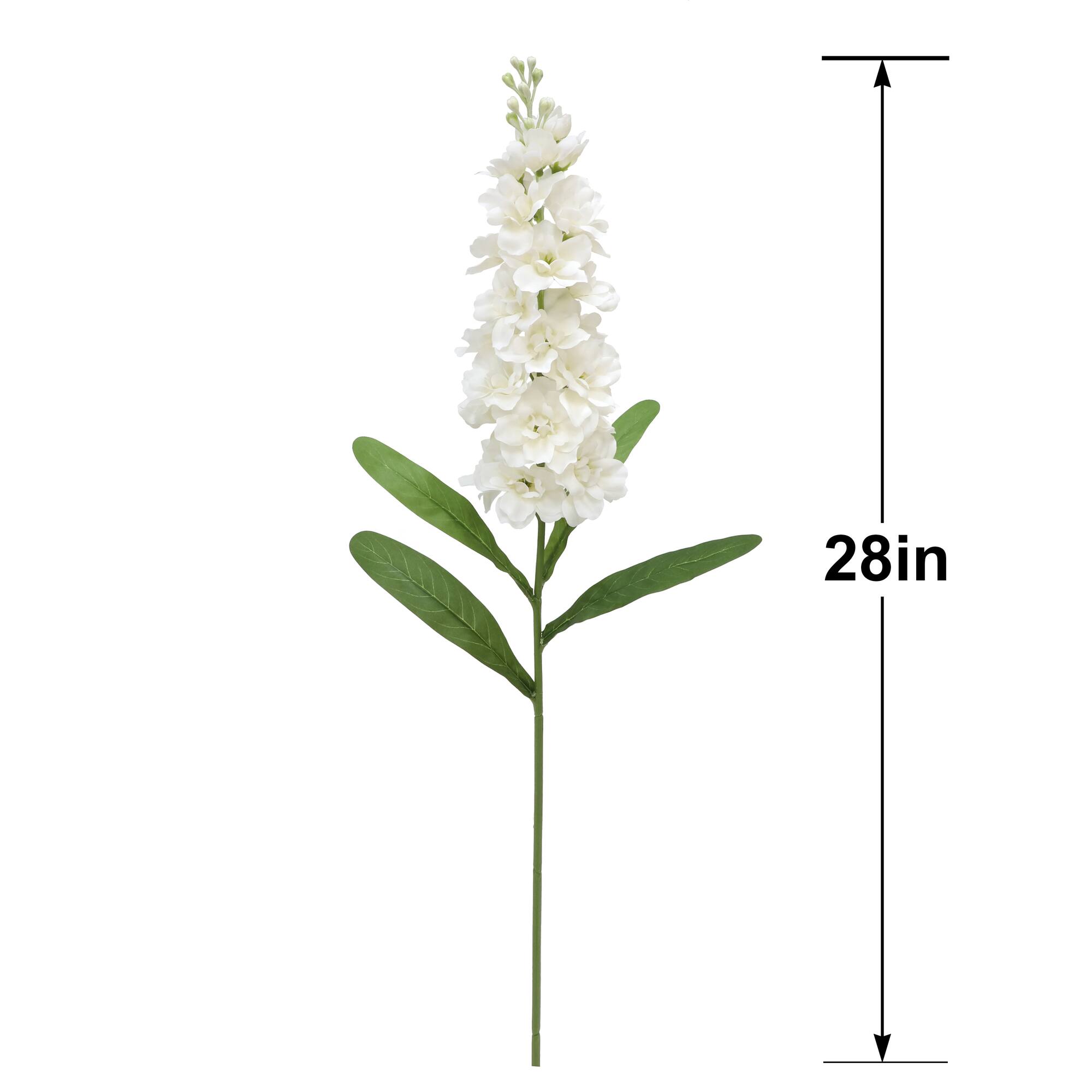28" Cream Delphinium Stem by Ashland®